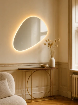 LED spogulis ar apsildes funkciju LAGUNA, 65 x 100 cm, 2700-6500K, 27W, 2970Lm, IP44